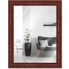 MendeFrames Wandspiegel H740 Shabby-Chic 40x60 cm braun aus Massivholz
