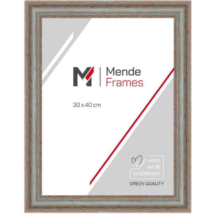 MendeFrames Holzrahmen H740 grau 50x70 cm Normalglas