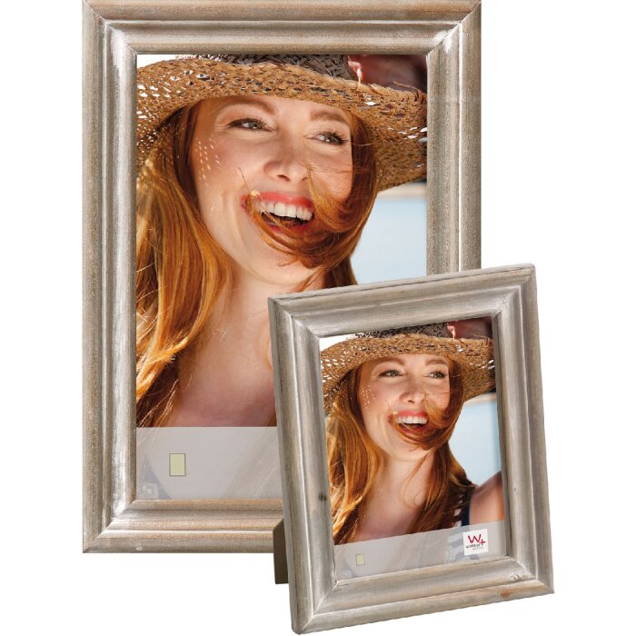 Ramă foto Walther Dijon maro din lemn – elegantă pentru fotografii 10x15–30x40 cm