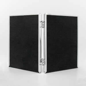 Ramă foto dublă Klara, metal lucios argintiu, pentru 2 imagini