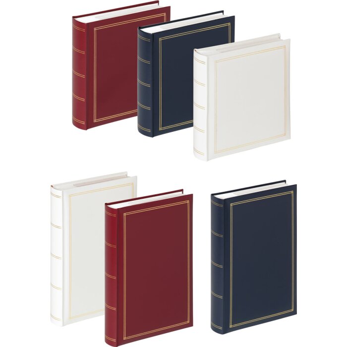 Album foto Walther Monza 200/300 imagini, copertă din piele artificială cu imprimeu auriu în relief