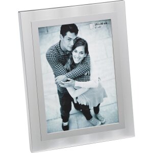 Rama foto portret din aluminiu LUAN, mată, argint, oțel, champagner