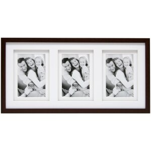 Ramă foto Deknudt S65KQ maro pentru 2-6 fotografii 10x15 cm 13x18 cm 15x20 cm