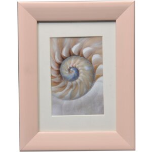 Rama foto din lemn Soft Cloud cu pasepartout înclinat