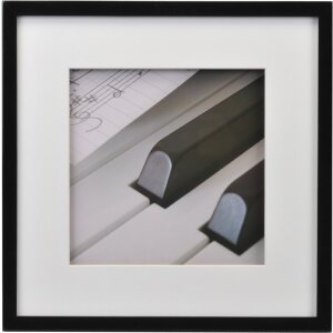 Henzo Holzrahmen PIANO Hochglanz mit Passepartout 13x18 bis 40x50 cm