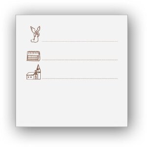 ZEP MM242412 Fotoalbum Kommunion 24x24 cm mit Pergamin-Schutzblättern