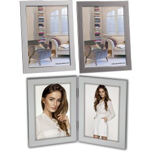 ZEP Portraitrahmen Olimpia Silber oder Grau 10x15 bis...