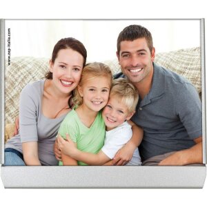 Rama foto flip metalică argint, pentru 10x15 cm, 13x18 cm și 15x20 cm