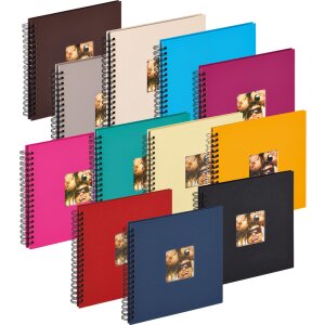 Album spiral Walther Fun 26x25 cm, 40 pagini negre cu...