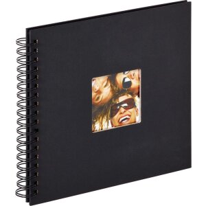 Album spiral Walther Fun 26x25 cm, 40 pagini negre cu fereastră foto