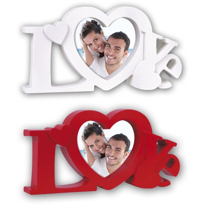 Fotorahmen MARBELLA rot und weiß