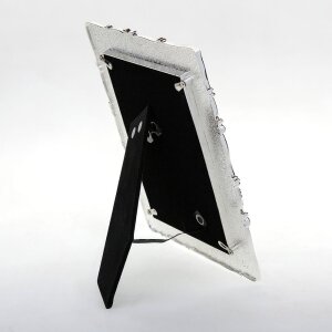 Rama foto Mirò 7x8 cm și 10x15 cm din metal cu optică de perla și stras