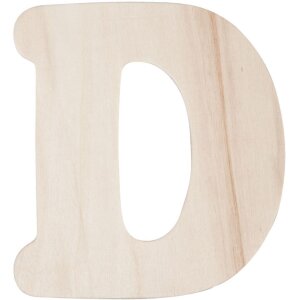 Litere din lemn A-Z, 11 cm, finisaj natural –...