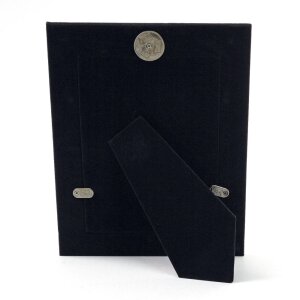 Ramă foto metalică Conny argint cu motive de inimi, dimensiuni 10x15 cm, 13x18 cm și 15x20 cm