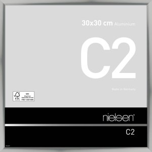 Nielsen C2 Aluminium Bilderrahmen 30x30 cm silber