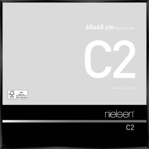 Nielsen Alurahmen C2 60x60 cm eloxal schwarz glanz...