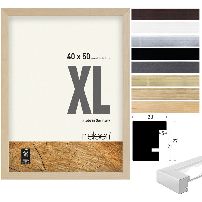 Ramă foto Nielsen XL 40x50 cm - 70x100 cm, lemn, multe culori