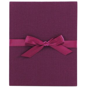 Goldbuch Leporellomappe Linum Leinen 10 Fotos 13x18 cm Schwarz