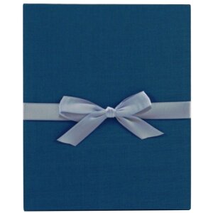 Goldbuch Leporellomappe Linum Leinen 10 Fotos 13x18 cm Schwarz