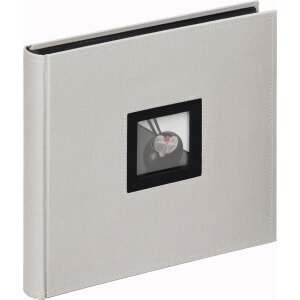 Walther Fotoalbum Black White Leinen 50 Seiten Schwarz 26x25 cm oder 30x30 cm