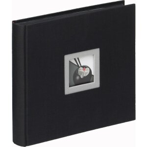 Walther Fotoalbum Black White Leinen 50 Seiten Schwarz 26x25 cm oder 30x30 cm