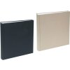 Deknudt A10D Leinen Fotoalbum 30x33 cm 100 weiße Seiten beige schwarz