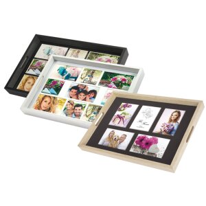 KIARA Fototablett ZEP 45x35 cm Holz natur schwarz...