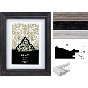 Nielsen Holzrahmen Vintage Braun Schwarz Weiß 13x18 cm bis 60x80 cm