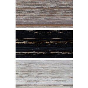 Nielsen Holzrahmen Vintage Braun Schwarz Weiß 13x18 cm bis 60x80 cm