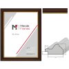 Ramă foto MendeFrames H015 antică din lemn masiv cu margine aurie