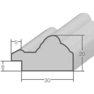 MendeFrames H015 Wandspiegel Goldkante Braun 20x20 cm