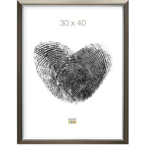 Deknudt Bilderrahmen S42J Schräge Leiste Silber 9x13 cm bis 30x45 cm Kunststoff