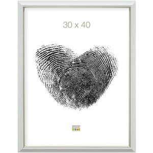 Deknudt Bilderrahmen S42J Schräge Leiste Silber 9x13 cm bis 30x45 cm Kunststoff