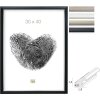 Deknudt Bilderrahmen S42J Schräge Leiste Silber 9x13 cm bis 30x45 cm Kunststoff