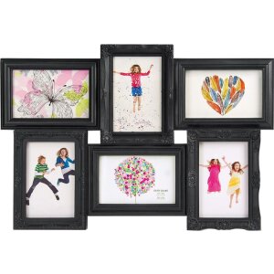 Rama foto Almeria – 6 imagini 10x15 cm, neagră și albă