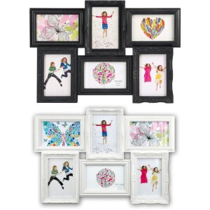 Rama foto Almeria – 6 imagini 10x15 cm, neagră și albă