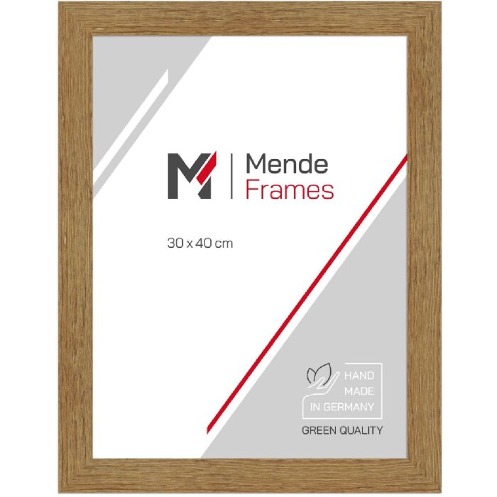 MendeFrames Bilderrahmen H750 Massivholz 50x70 cm Eiche mit Antireflexglas