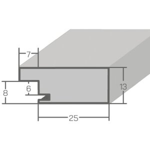MendeFrames Wandspiegel Strandhaus eiche 21x29,7 cm