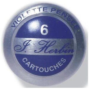 Cartușe J. Herbin pentru penale standard – 6 buc. cu 2 ml, în ambalaj din aluminiu