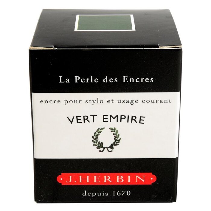 Tinte de stilografie J. Herbin 30 ml, neagră, pentru scris elegant