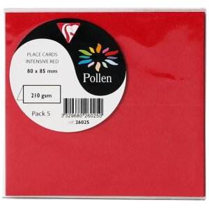 Suporturi de masă Clairefontaine Pollen 85x80 mm – 5 bucăți, diverse culori