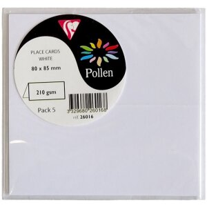 Suporturi de masă Clairefontaine Pollen 85x80 mm – 5 bucăți, diverse culori