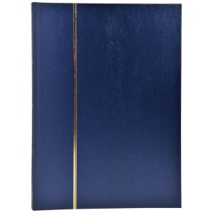 Album de timbre Exacompta cu 32 de pagini negre, copertă din piele artificială, 16,5 x 22,5 cm