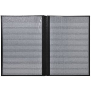 Exacompta Briefmarkenalbum Kunstleder 64 schwarze Seiten 22,5x30,5 cm