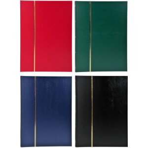 Exacompta Briefmarkenalbum 48 schwarze Seiten 22,5x30,5...