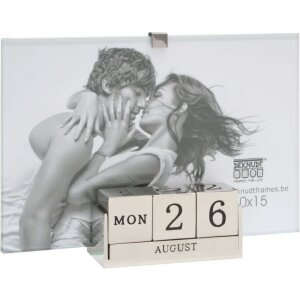 Glas-Fotorahmen S67FA silber 10x15 cm