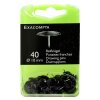Clipsuri de pânză Exacompta Ø10 mm, 40 bucăți, blister cu capăt cromat și rotunjit