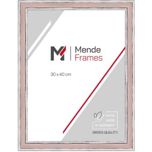 MendeFrames Bilderrahmen H460 Vintage rosa 20x40 cm Klarglas