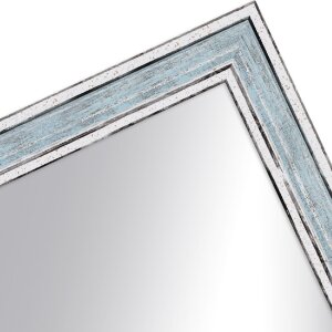 MendeFrames Wandspiegel H460 Vintage Optik blau 50x60 cm