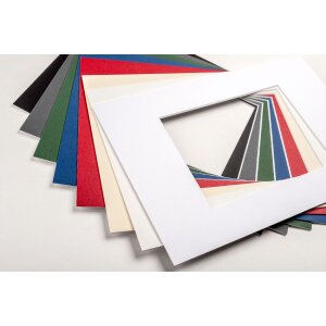 Walther Passepartout Schräge Chamois 30x40 cm für 20x30 cm Bildformat